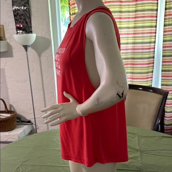 Red Orange Graphic Tank Top - Picture 2 of 3